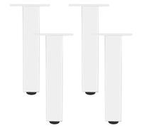 SZLXJMFL Pieds de Canapé en Metal, Lot de 4 Pieds Meuble Blanc Pied canapé reglable Aluminum Alloy | Anodisé Patte Armoire Hauteur: 6-40cm Commode Ameublement Tabourets Causeuse Bureau 23cm/9.1"