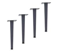 SZLXJMFL Pieds de Canapé en Métal, Lot de 4 Pieds pour Meuble Noir Pattes de Cabinet Réglable Pattes pour D'armoire Acier Laminé à Froid | Electroplacage Pied Armoire Hauteur: 10.5-72.5cm 15.5cm/6.1"