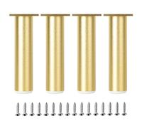 SZLXJMFL Pieds de Meuble 20 cm, 4 Pied Meuble Doré Pieds de suppDorét de lit réglable Aluminum Alloy | Anodisé Jambes Canapé Hauteur: 6-30cm Casier Tabourets Réfrigérateur 20cm/7.9"