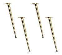 SZLXJMFL Pieds de Meuble Doré, Lot de 4 Pattes pour Table Réglable Pattes pour Canapé Fuselés Pied de Chaise Fer | Anodisé Pieds Armoire Hauteur Optionnelle: 10.5-72.5cm Pied Cabinet 55.5cm/21.9"