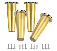 SZLXJMFL Pieds de Meuble Metal, 4 Pièces Pied Meuble Cuisine Jambes de Table Argent Aluminum Alloy | Laqué Pieds Armoire Hauteur: 10-20cm Casier Tabourets Réfrigérateur 10cm/4"