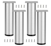 SZLXJMFL Pieds de Rechange pour Canapé, Lot de 4 Jambes en métal de Bricolage Pied Banc Aluminum Alloy | Anodisé Patte Armoire Hauteur: 6-40cm Fauteuils Wardrobe Bricolage Casier Tiroirs 40cm/15.7"