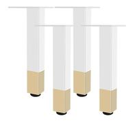 SZLXJMFL Pieds de Table 33cm, Lot de 4 Réglable Pattes de Meuble Carré Aluminum Alloy | Finition en Anodisé Hauteur: 6-60cm Pieds de Canapé-33cm/13