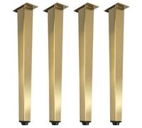 SZLXJMFL Pieds pour Canapé Design, Pieds Doré Mat Meuble Pied Fuselés pour Meuble Socles Galvanoplastie Pattes de Meubles Réglable Pieds Canapé lit Charge Jusqu'à 1000 KG Vis Inclus-27.5cm/10.8in