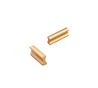 SZLXJMFL Poignée Cuisine Or Mat Entraxe 32mm,Poignées pour Placards Solide Aluminium | Finition en Anodisé Poignées en I Longueur: 43-1200 mm 2 pièces Poignée Tiroir 32mm/1.3in