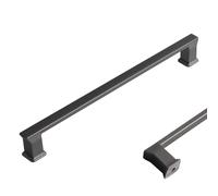 SZLXJMFL Poignee d Armoires Gris, 2 PCS Poignées de Meubles en Alliage d'Zinc | Peint, Poignee de Cuisine Entraxe 192mm Poignées de Tiroir Gris Mat Poignées de Placards Poignée de Porte 192mm/7.6in