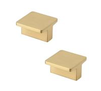 SZLXJMFL Poignee de Meuble Cuisine laiton Or, Poignées de Cuisine Avec Vis, Solide laiton | Finition en Anodisé, Entraxe: 64-480 mm Poignéee en T, Lot de 2 Poignet de Porte Cuisine Doré-32mm/1.3in