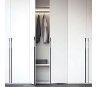 SZLXJMFL Poignée de Placard Noir,2 pièces Bouton de Tiroir Solide Aluminium | Finition en Anodisé Poignées en Arc Longueur totale: 120-1000 mm Poignee de Poignee de Meuble Cuisine 512mm/20.2in