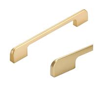 SZLXJMFL Poignée porte Cuisine Or Entraxe 224mm,Poignée Placard Solide Aluminium | Finition en Anodisé Poignées en Arc Longueur: 110-1000 mm 2 pièces Poignet Tiroir 224mm/8.8in