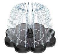 SZMP Fontaine Solaire 3.5W Fontaine Solaire Exterieure de Jardin, 2025 Upgrade Pompe Solaire Bassin Exterieur avec 8 Buse pour Bain d'oiseau, Étang, Piscine, Patio, Décoration de Jardin (Noir)