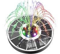 SZMP Fontaine Solaire Pompe, Solaire Flottant Extérieur Fontaine 3.5W Pompe Bassin Solaire avec 8 Buses pour Bain d'oiseaux Aquarium Étang Piscine Patio Jardin Fontaine Décoration de Jardin