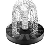 SZMP Fontaine Solaire Verre 100% avec 8 Buses - Pompe Flottante Extérieur