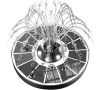 SZMP Solaire Flottant Extérieur Fontaine 3.5W Pompe Bassin Solaire avec 8 Buses pour Bain d'oiseaux Aquarium Étang Piscine Patio Jardin Fontaine Décoration de Jardin