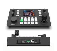 SZOOMSY Contrôleur PTZ, écran LCD de 7,6 cm, prévisualisation de décodage en temps réel, prend en charge Ndi Poe, Visca Pelco-D/P, RS422/RS485, RS232 et Rj45, convient pour église en direct/événements