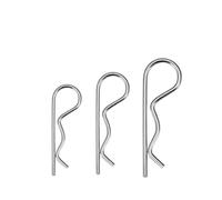 Szpilki rozprężne typu R, Spring R Cotter Goupille De Retenue Wave R Pin Tracteur Épingle À Cheveux Ensemble Paquet De 562 M1.2-M7 Tailles(M6x120 (1pcs))