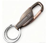 SZPXXX porte clef voiture pour Porsche Cayenne 2 (II) 92A I 2014-2017, Mini Plaque D'Immatriculation avec Nom Personnalisé(Les numéros de téléphone peuvent être gravés)