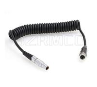 SZRMCC 0B Câble d'alimentation enroulé 2 broches mâle vers mini XLR 4 broches femelle pour caméra ARRI Alexa 12 V vers moniteur TVLogic