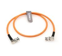 SZRMCC 12G Câble vidéo SDI HD Angle Droit BNC mâle vers mâle Câble coaxial 4K LV-61S 75ohm pour ARRI RED Camera Monitor Blackmagic HyperDeck (50cm)