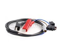 SZRMCC 732/5000 翻译结果 Pinces Crocodiles de Batterie de Voiture à 2B câble d'alimentation mâle à 2 Broches pour Radio Trimble Trimmark3 MK3c