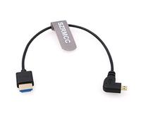 SZRMCC 8K 2.1 Câble micro HDMI à Angle Gauche vers HDMI Haute Vitesse pour Go-Pro Hero 3/4, Canon EOS M5, Sony A6000, A7III, RX10, Nikon B500, Z6, Raspberry Pi 4, moniteur Atomos Ninja 2