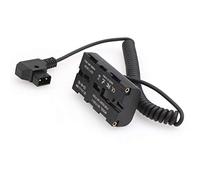 SZRMCC Batterie factice D-Tap à 2 Broches mâle vers NP-F970 F550 avec Sortie 7,4 V 3 A pour Moniteur Atomos Shogun Ninja Inferno SmallHD