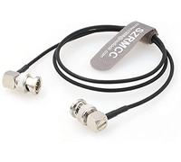 SZRMCC BNC Angle Droit vers BNC Angle Droit Mâle Câble 3G HD SDI RG174 75ohm Câble Vidéo Coaxial Flex pour Sony FS5 FX6 Atomos Shogun Inferno SmallHD Moniteur Blackmagic ARRI RED Caméras (50cm)