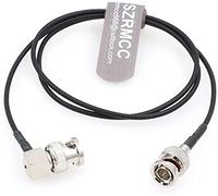 SZRMCC BNC vers Angle Droit BNC Mâle Câble 3G HD SDI RG174 75ohm Câble Vidéo Coaxial Flex pour Sony FS5 FX6 Atomos Shogun Inferno SmallHD Moniteur Blackmagic ARRI RED Caméras (1.5m)