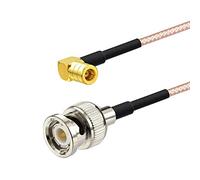 SZRMCC Câble Adaptateur d'antenne Radio numérique BNC mâle à Angle Droit SMB Femelle