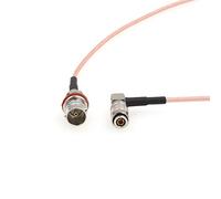 SZRMCC Câble coaxial DIN 1.0/2.3 mâle vers BNC femelle RG179 75 ohm HD SDI pour caméra vidéo 4K (angle droit DIN 1.0/2.3, 60 cm)