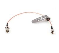 SZRMCC Câble coaxial DIN 1.0/2.3 mâle vers BNC femelle RG179 75 ohm HD SDI pour caméra vidéo 4K (droite DIN 1.0/2.3, 2 m)