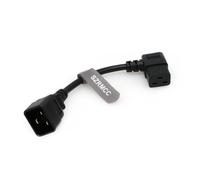 SZRMCC Câble d'alimentation C20 à angle droit C19 court AC 250 V 16 A PDU 20 cm