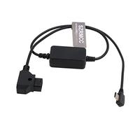 SZRMCC Câble d'alimentation de Charge Rapide pour téléphone Portable, Tablette, Appareil USB C de Type C vers D-Tap pour PowerTap à Montage en V doré (USB C à Angle Droit)