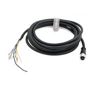 SZRMCC Câble d'alimentation I/O M12 A-Code 12 Broches Femelle vers ouvert avec fonction de verrouillage Câble réseau industriel pour Cognex in-Sight 7000 2000 8000 (10m)