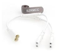 SZRMCC Câble d'alimentation IEC 320 C8 vers double C7 en Y répartiteur C8 mâle vers 2 x C7 femelle CA Câble convertisseur d'alimentation pour écran LCD mural HDTV Sky Q Box PS4 Xbox One (C8 vers 2 x
