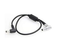 SZRMCC Câble d'alimentation mâle à angle droit CC 5,5 x 2,5 mm à angle droit 0B 2 broches pour vis Teradek Bond Cube SmallHD