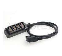 SZRMCC Câble d'alimentation répartiteur D-tap mâle vers 4 ports femelles pour batterie Anton Bauer V-Mount (câble droit)