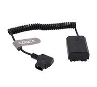 SZRMCC Câble d'alimentation spiralé D-tap 2 broches mâle vers NP FZ100 DC pour appareil photo Sony A9 A7III A7RIII A7RIV A7SIII