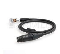 SZRMCC Câble d'alimentation spirale XLR 4 broches femelle vers angle droit 2B 8 trous femelle pour ARRI Alexa Mini Camera (câble droit)