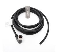 SZRMCC Câble de capteur M12 A à 5 broches mâle vers femelle pour ouvrir l'actionneur de liaison IO Câble électrique blindé pour EtherCAT Profinet ndustrial Automation (angle droit 5 broches femelle