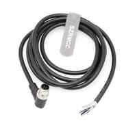 SZRMCC Câble de capteur M12 A à 5 broches mâle vers femelle pour ouvrir l'actionneur de liaison IO Câble électrique blindé pour EtherCAT Profinet ndustrial Automation (angle droit 5 broches mâle, 50 m