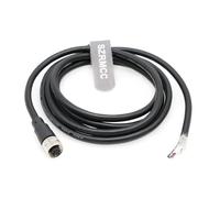 SZRMCC Câble de capteur M12 A à 5 broches mâle vers femelle pour ouvrir l'actionneur de liaison IO Câble électrique blindé pour EtherCAT Profinet ndustrial Automation (droite 5 broches femelle, 100 m)