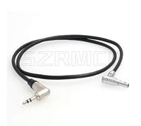 SZRMCC Câble de synchronisation Tentacle Zaxcom 3,5 mm TRS vers angle droit 00B 4 broches mâle pour caméra rouge Epic Scarlet DSMC2