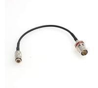 SZRMCC Câble DIN 1.0/2.3 mâle vers BNC Femelle RG174 75 ohm HD SDI pour Blackmagic HyperDeck (Droit, 1 m)