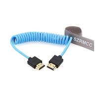 SZRMCC Câble HDMI 8k 2.1 Câble HDMI vers HDMI Enroulé Tressé Câble Souple Ultra pour Z Cam E2 Portkeys BM5 Atomos Shinobi Ninjav V Moniteur Sony Canon Camera