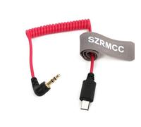 SZRMCC Câble micro USB Timecode à angle droit TRS 3,5 mm pour S-Ony FX3 FX30 A7S3 A1 multi-caméra vers Tentacle Sync Original/SYNC E/Track E Units