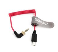 SZRMCC Câble micro USB vers angle droit 3,5 mm verrouillable TRS Timecode pour S-Ony FX3 FX30 A7S3 A1 multi-caméra vers Deity TC-1 Tentacle Sync Original/SYNC E/Track E