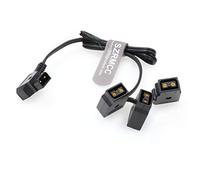 SZRMCC Câble répartiteur PowerTap mâle vers 3 D-Tap femelle pour batteries Anton Bauer V-Mount Gold