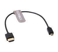 SZRMCC Câble spiralé Micro HDMI à Angle Droit vers HDMI Full HDMI Haute Vitesse pour caméscopes Canon Sony DSLR Caméscopes Appareil Photo ATOMOS (câble Droit de 30 cm)