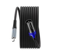 SZRMCC Câble USB C vers XLR USB de type C vers XLR 3 broches mâle pour iPhone, smartphone, amplificateur, haut-parleur, console de mixage, microphone Shure (XLR mâle, 3 m)