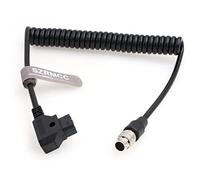 SZRMCC Cabrio Lens Hirose Câble d'alimentation spiralé 20 broches mâle vers D-Tap pour objectif de moteur Fujinon Cabrio